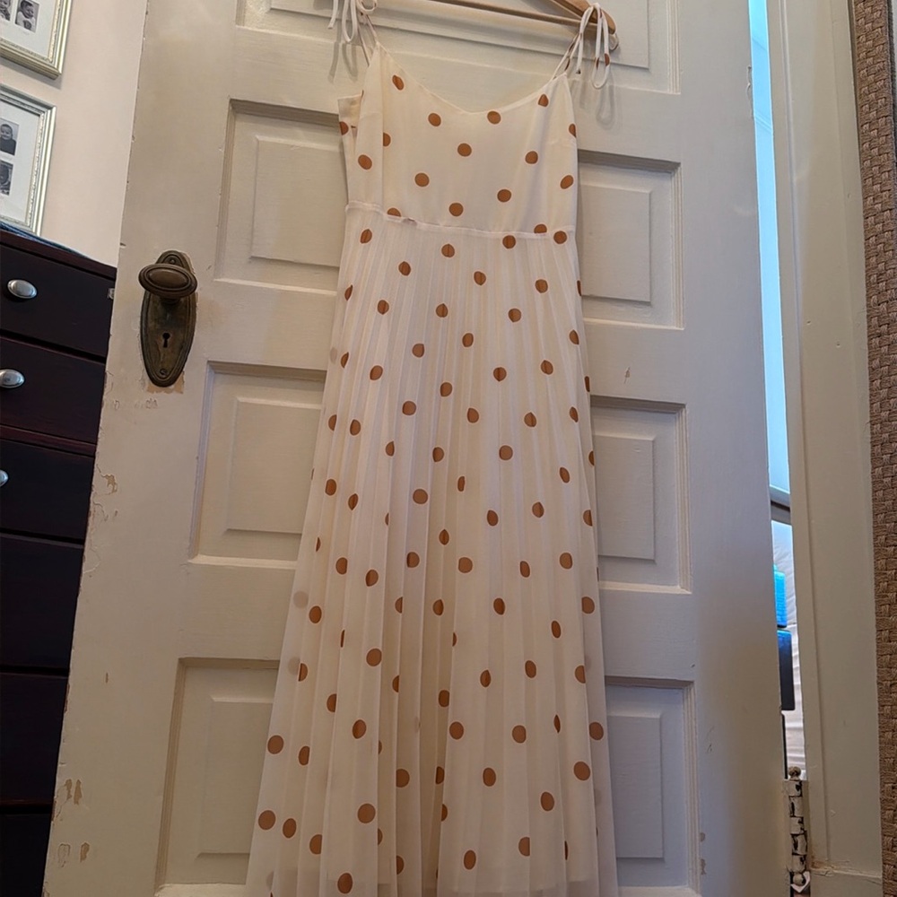Sezane Midi Polka Dot Dress